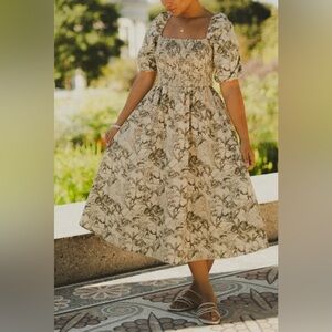 PARAISO BY STACY OLIVE GREEN PSALMS 92 DRESS LARGE